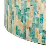 SAFAVIEH Tessie Mosaic Round Accent Table - 13.8" W x 13.8" L x 19.7" H - 14Wx14Dx20H