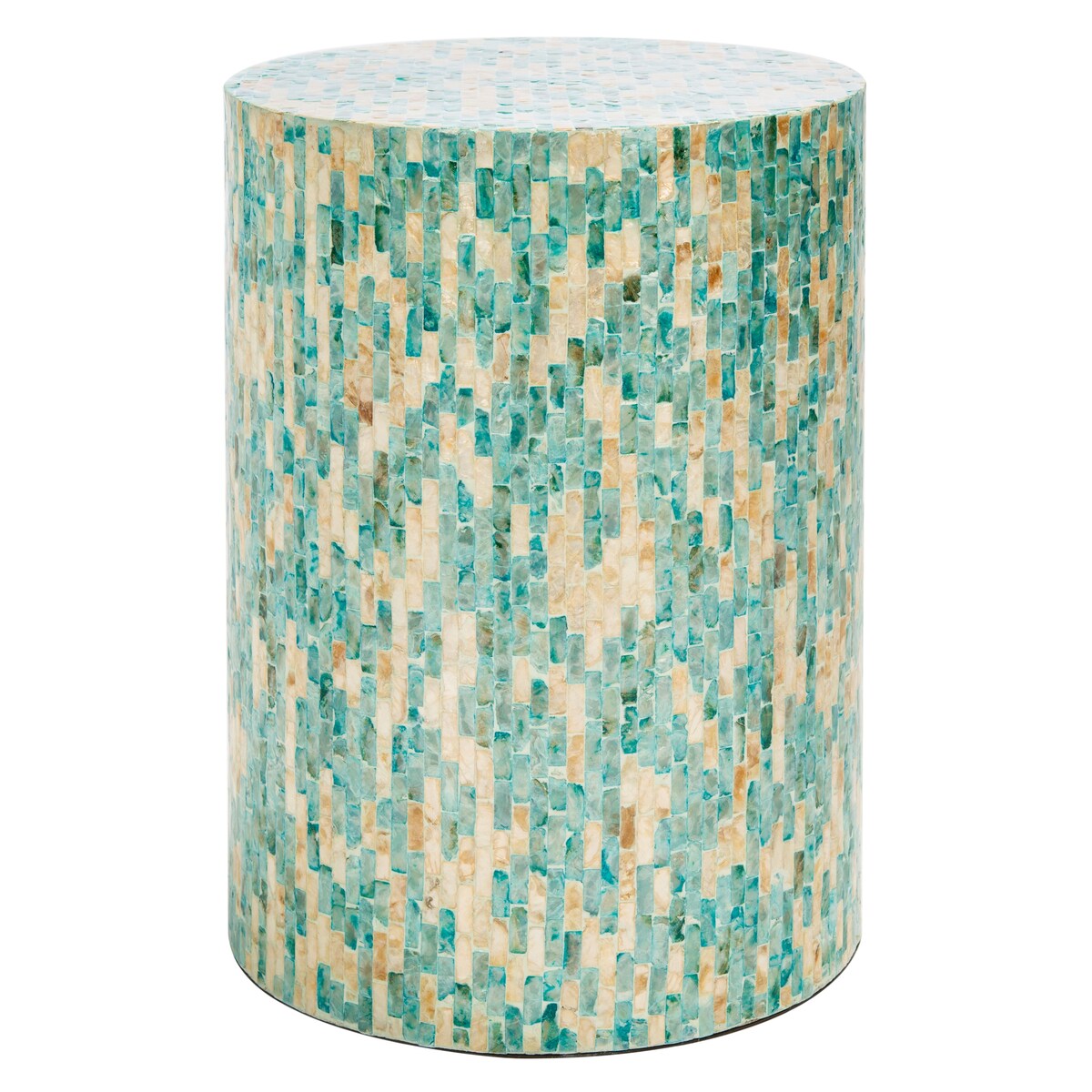 SAFAVIEH Tessie Mosaic Round Accent Table - 13.8" W x 13.8" L x 19.7" H - 14Wx14Dx20H