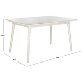 SAFAVIEH Theobalda Rectangle Dining Table - 55" x 36" x 30.3" - 55Wx36Dx30H