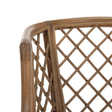 SAFAVIEH Theona Rattan Lattice Arm Chair - 22.3" W x 23" L x 31.3" H - 22Wx23Dx31H