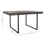 SAFAVIEH Thyra Modern Industrial Farmhouse Dining Table - 59 In. W x 33 In. D x 30 In. H - 59Wx33Dx30H