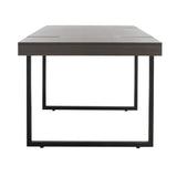 SAFAVIEH Thyra Modern Industrial Farmhouse Dining Table - 59 In. W x 33 In. D x 30 In. H - 59Wx33Dx30H