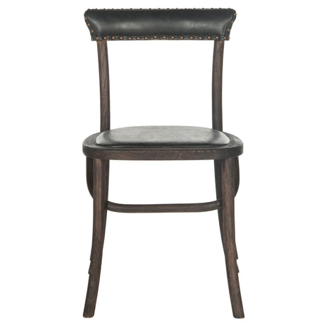 SAFAVIEH Tierra Country Classic Dining Antique Black Dining Chair (Set of 2) - 18Wx19Dx32H