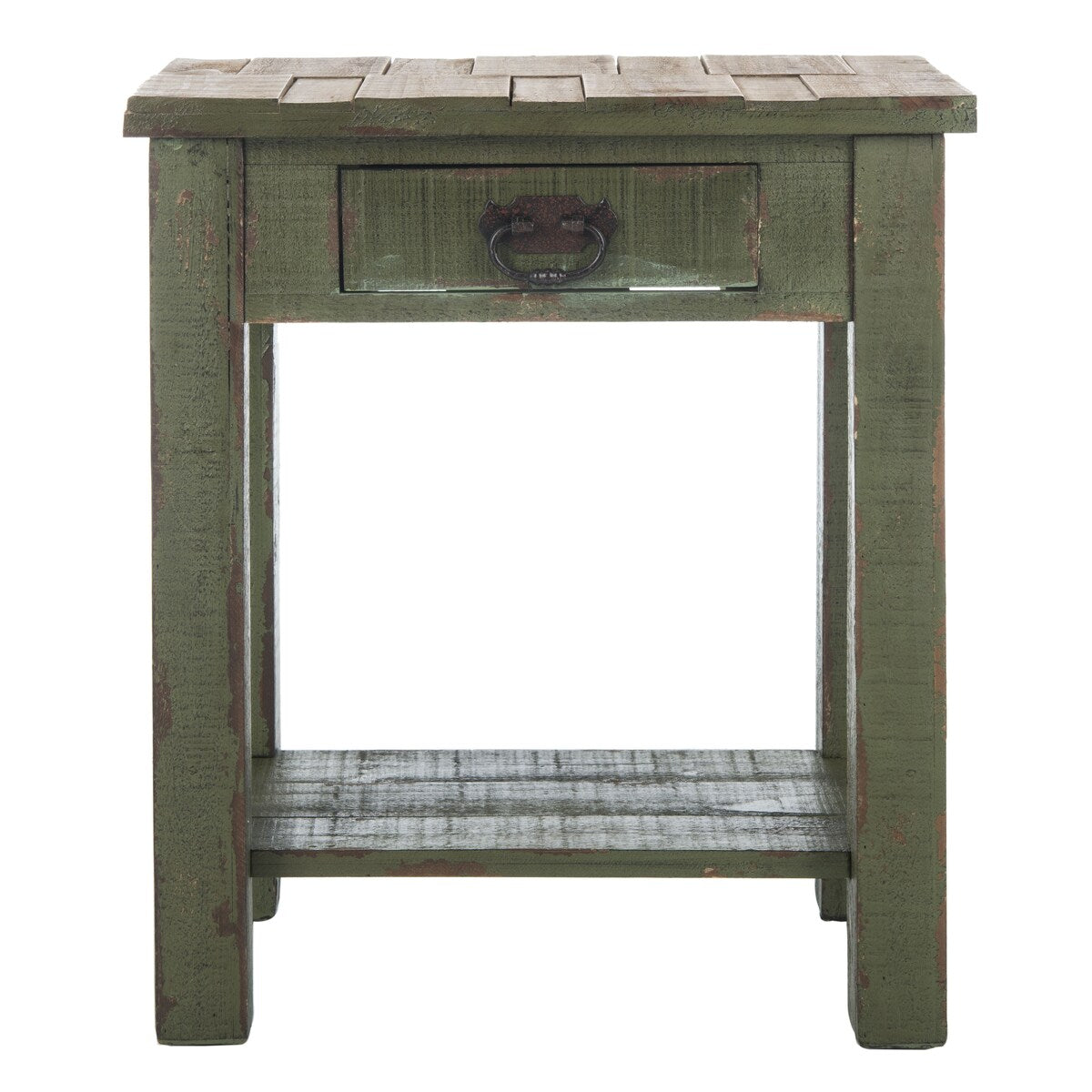 SAFAVIEH Tilda Antique Green Accent Table - 21" x 14.1" x 24.2" - 21Wx14Dx24H