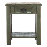 SAFAVIEH Tilda Antique Green Accent Table - 21" x 14.1" x 24.2" - 21Wx14Dx24H