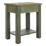 SAFAVIEH Tilda Antique Green Accent Table - 21" x 14.1" x 24.2" - 21Wx14Dx24H