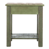 SAFAVIEH Tilda Antique Green Accent Table - 21" x 14.1" x 24.2" - 21Wx14Dx24H