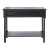 SAFAVIEH Tinnie 2-Drawer Console Table - 36" W x 13" L x 29.5" H - 36Wx13Dx30H