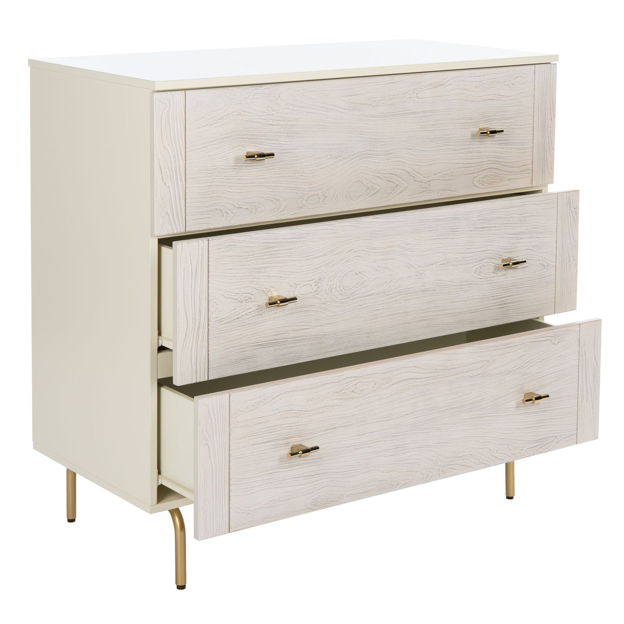 SAFAVIEH Titta 3-Drawer Storage Bedroom Dresser