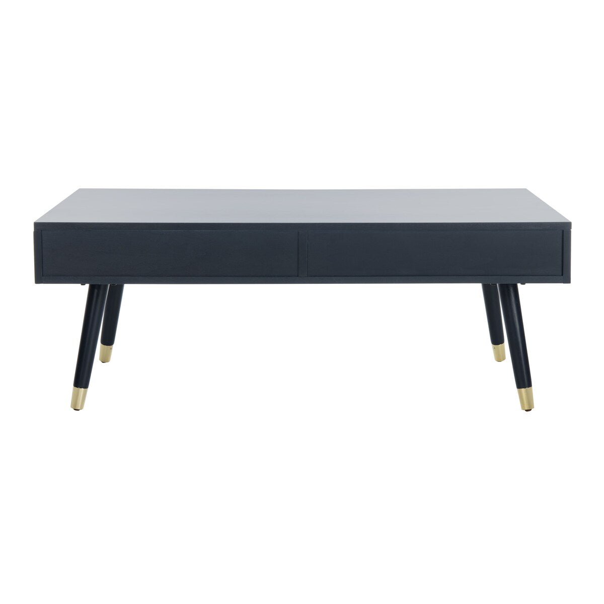 SAFAVIEH Tonya Mid-Century Gold Cap Coffee Table - 48" x 24" x 18" - 48Wx24Dx18H