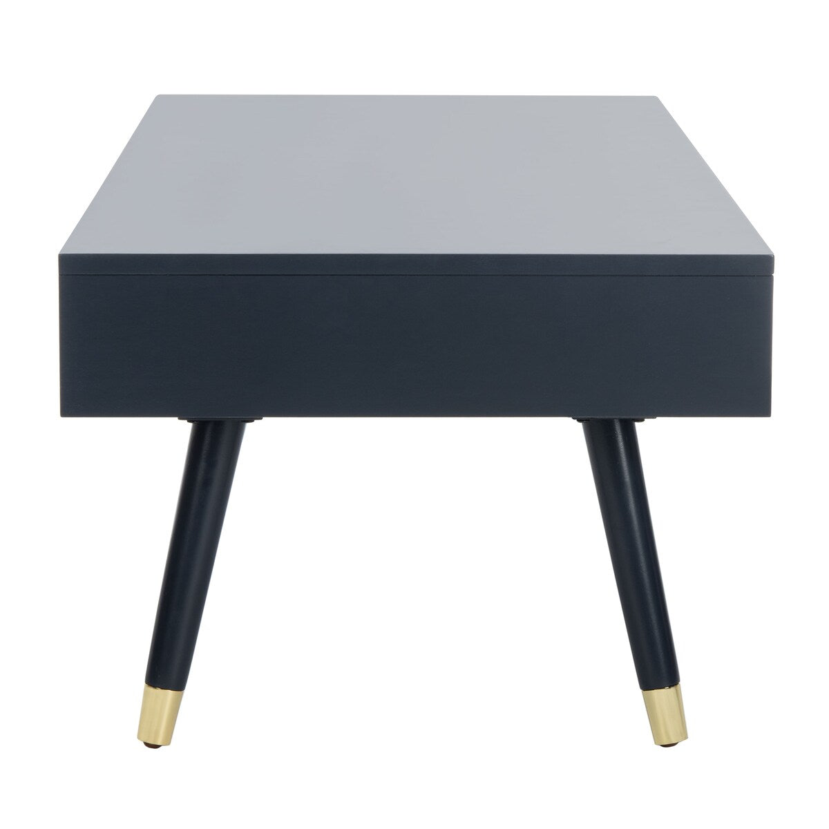 SAFAVIEH Tonya Mid-Century Gold Cap Coffee Table - 48" x 24" x 18" - 48Wx24Dx18H