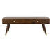 SAFAVIEH Tonya Mid-Century Gold Cap Coffee Table - 48" x 24" x 18" - 48Wx24Dx18H