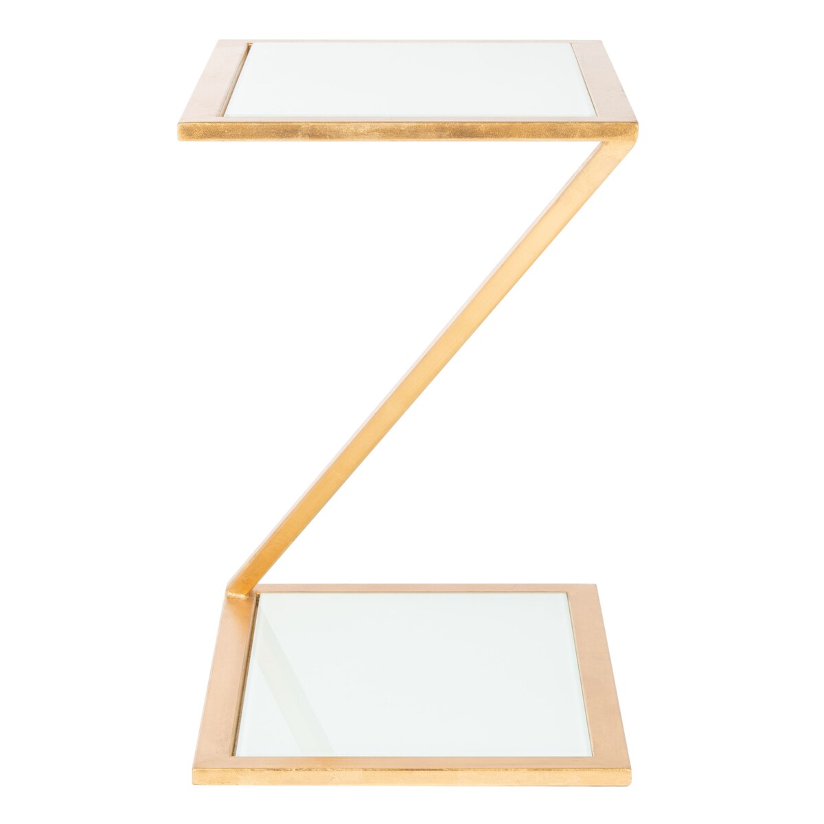 SAFAVIEH Treasures Charmaine Gold/ White Top Accent Table - 19.7" x 13.7" x 21.5" - 20Wx14Dx22H