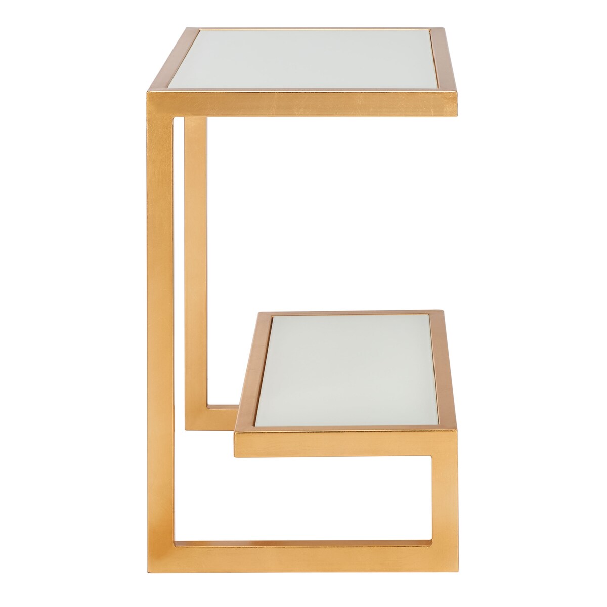 SAFAVIEH Treasures Cherie Gold/ Mirror Top Accent Table - 19.7" x 13.7" x 21.5" - 20Wx14Dx22H