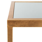 SAFAVIEH Treasures Cherie Gold/ Mirror Top Accent Table - 19.7" x 13.7" x 21.5" - 20Wx14Dx22H