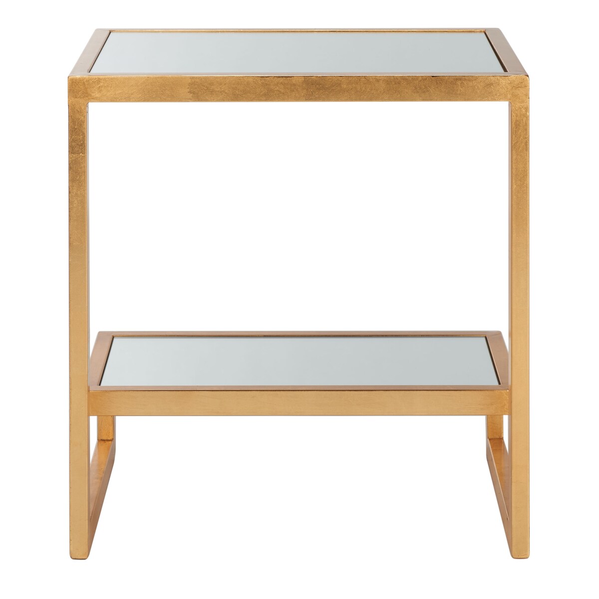 SAFAVIEH Treasures Cherie Gold/ Mirror Top Accent Table - 19.7" x 13.7" x 21.5" - 20Wx14Dx22H