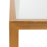 SAFAVIEH Treasures Cherie Gold/ Mirror Top Accent Table - 19.7" x 13.7" x 21.5" - 20Wx14Dx22H