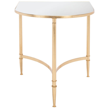 SAFAVIEH Treasures Earlean Gold/ Mirror Top Accent Table - 19.9" x 17.9" x 20" - 20Wx18Dx20H