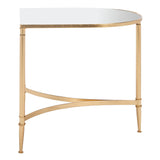 SAFAVIEH Treasures Earlean Gold/ Mirror Top Accent Table - 19.9" x 17.9" x 20" - 20Wx18Dx20H