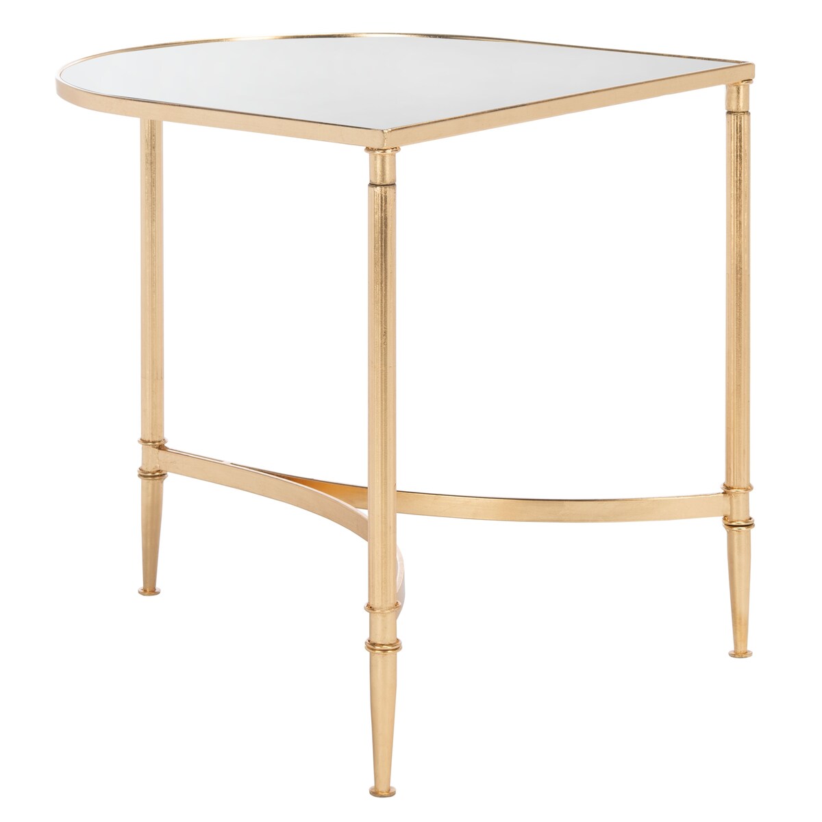 SAFAVIEH Treasures Earlean Gold/ Mirror Top Accent Table - 19.9" x 17.9" x 20" - 20Wx18Dx20H