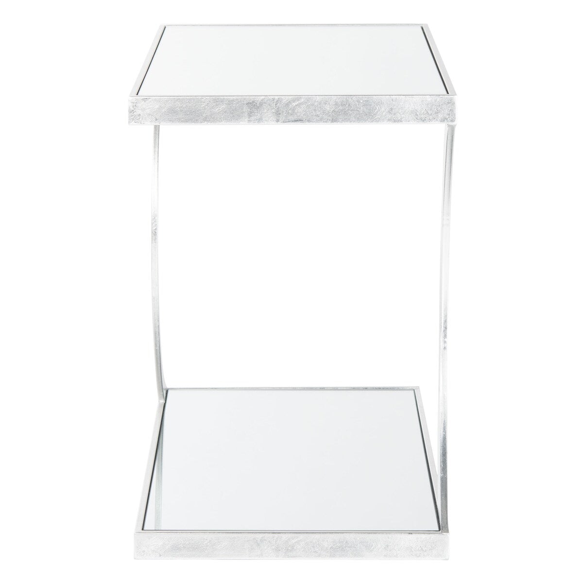 SAFAVIEH Treasures Hortensia Silver/ Mirror Top Accent Table - 20" x 12.1" x 18" - 20Wx12Dx18H