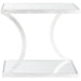 SAFAVIEH Treasures Hortensia Silver/ Mirror Top Accent Table - 20" x 12.1" x 18" - 20Wx12Dx18H