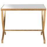 SAFAVIEH Treasures Joline Gold/ Mirror Top Accent Table - 22" x 18" x 17.5" - 22Wx18Dx18H