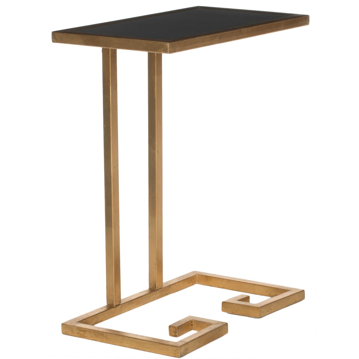 SAFAVIEH Treasures Joye Gold/ Black Top Accent Table - 15.7" x 10" x 21" - 16Wx10Dx21H