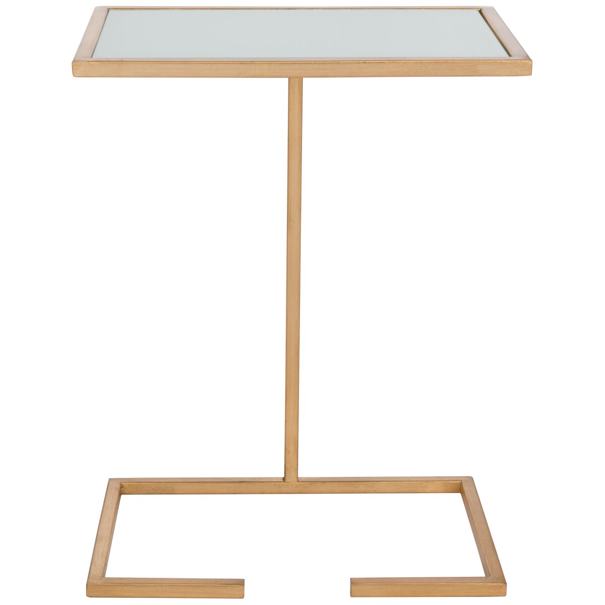 SAFAVIEH Treasures Kazuko Gold/ White Top Accent Table - 16" x 10.1" x 21" - 16Wx10Dx21H