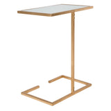 SAFAVIEH Treasures Kazuko Gold/ White Top Accent Table - 16" x 10.1" x 21" - 16Wx10Dx21H