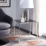 SAFAVIEH Treasures Raquel Gold/ Mirror Top Accent Table - 18.1" x 18.1" x 18.1" - 18Wx18Dx18H