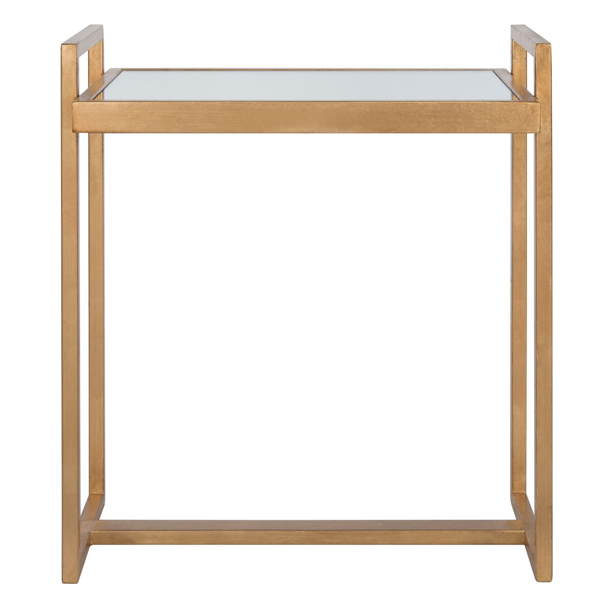 SAFAVIEH Treasures Romona Gold/ Mirror Top Accent Table - 17.2" x 12" x 20" - 17Wx12Dx20H