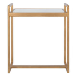 SAFAVIEH Treasures Romona Gold/ Mirror Top Accent Table - 17.2" x 12" x 20" - 17Wx12Dx20H