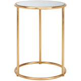 SAFAVIEH Treasures Sonya Gold/ Mirror Top Accent Table - 15" x 15" x 19.7" - 15Wx15Dx20H