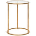 SAFAVIEH Treasures Sonya Gold/ Mirror Top Accent Table - 15" x 15" x 19.7" - 15Wx15Dx20H