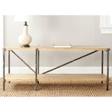 SAFAVIEH Tressa Natural Console Table - 55.1" x 17" x 22.2" - 55Wx17Dx22H