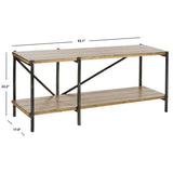 SAFAVIEH Tressa Natural Console Table - 55.1" x 17" x 22.2" - 55Wx17Dx22H