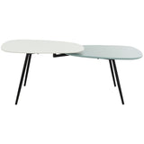 SAFAVIEH Trudi Mid-Century Bi Level Coffee Table - 47.2" x 24.8" x 17.7" - 47Wx25Dx18H