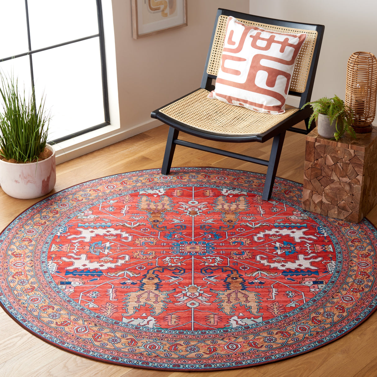 SAFAVIEH Tucson Annaig Transitional Machine Washable Rug