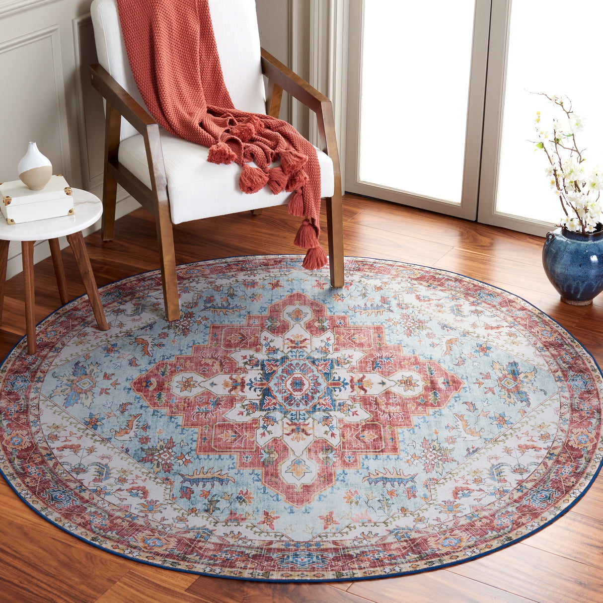 SAFAVIEH Tucson Emelia Transitional Machine Washable Rug