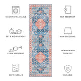 SAFAVIEH Tucson Hlin Transitional Machine Washable Rug