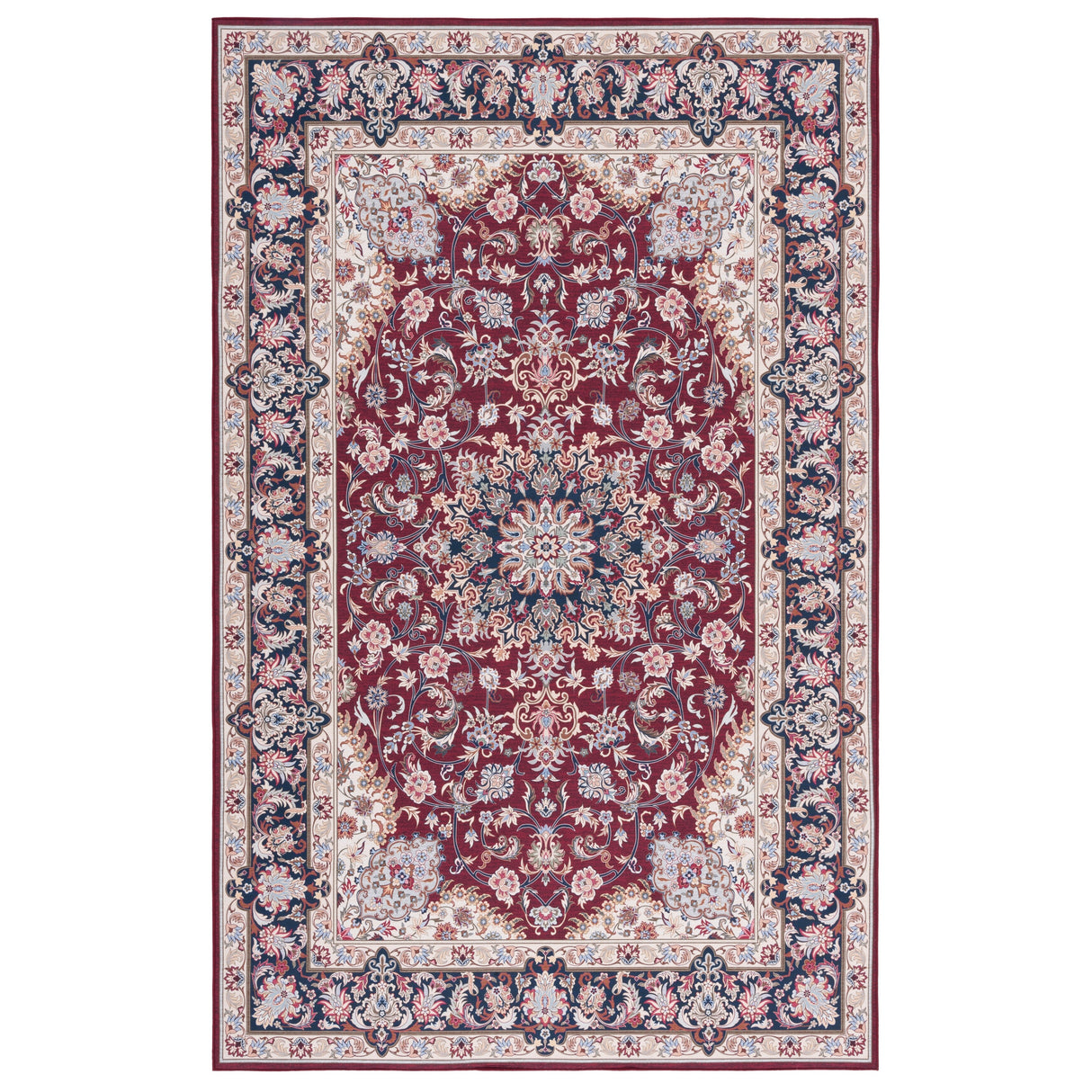 SAFAVIEH Tucson Machine Washable Slip Resistant Aline Traditional Rug