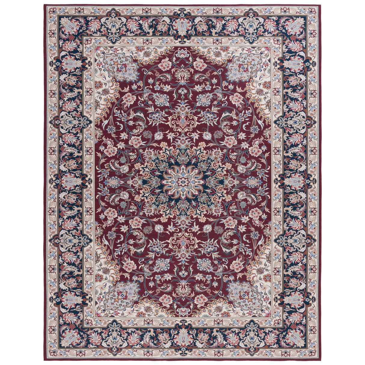 SAFAVIEH Tucson Machine Washable Slip Resistant Aline Traditional Rug