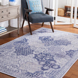 SAFAVIEH Tucson Machine Washable Slip Resistant Biruta Rug