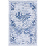 SAFAVIEH Tucson Machine Washable Slip Resistant Biruta Rug