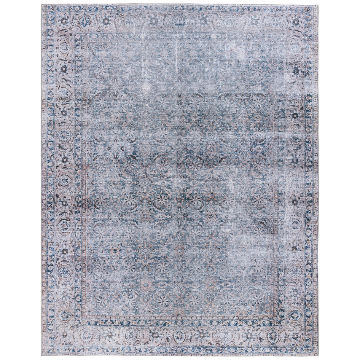 SAFAVIEH Tucson Machine Washable Slip Resistant Daisey Traditional Rug