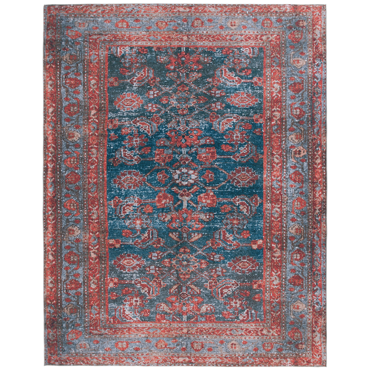 SAFAVIEH Tucson Machine Washable Slip Resistant Elmira Oriental Rug