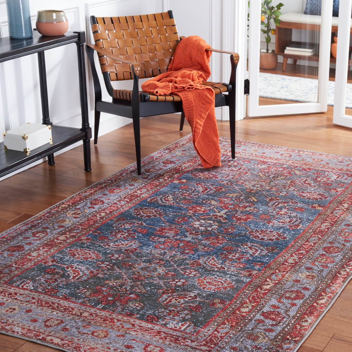 SAFAVIEH Tucson Machine Washable Slip Resistant Elmira Oriental Rug