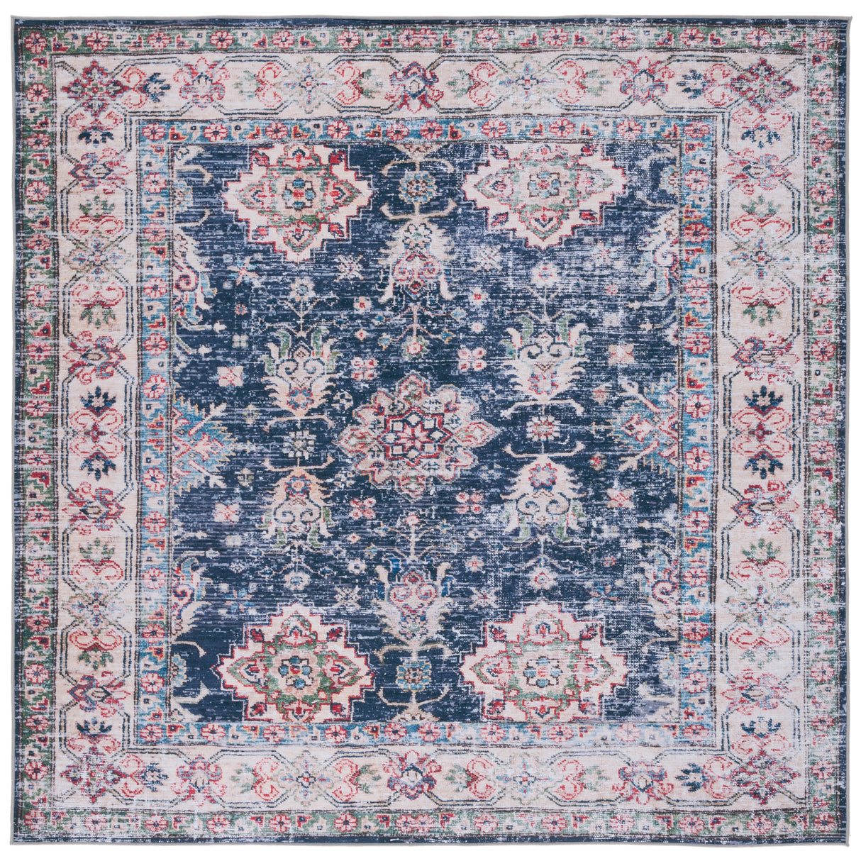 SAFAVIEH Tucson Machine Washable Slip Resistant Fraida Oriental Rug