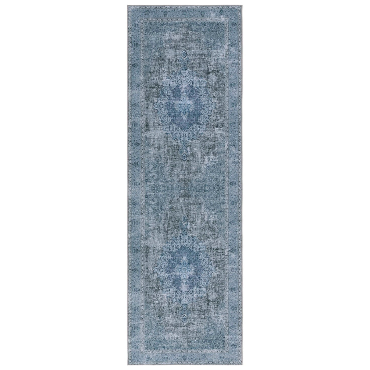 SAFAVIEH Tucson Machine Washable Slip Resistant Genny Oriental Distressed